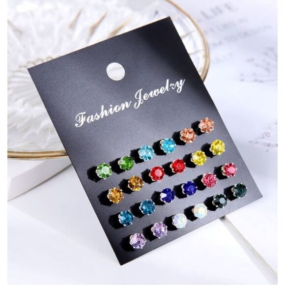 Multicolored Earring Set - Picture 1 of 4